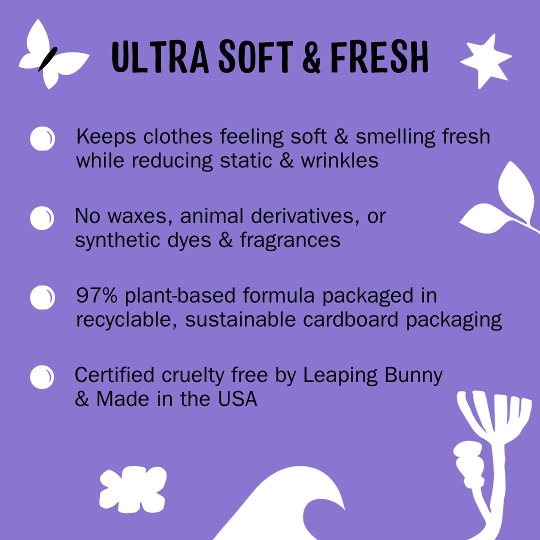 Plant-Based Fabric Softener Dryer Sheets