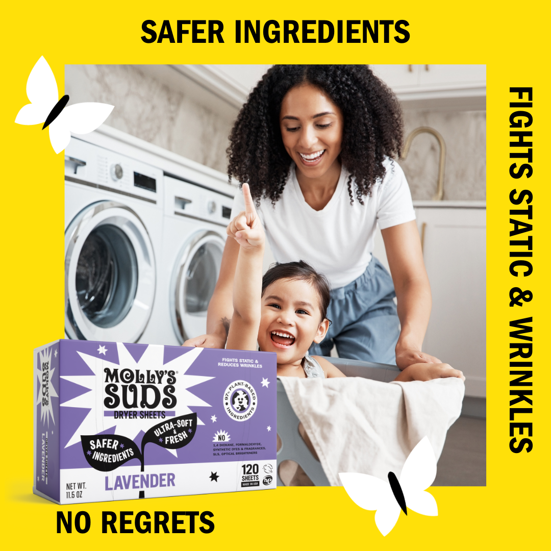 Plant-Based Fabric Softener Dryer Sheets