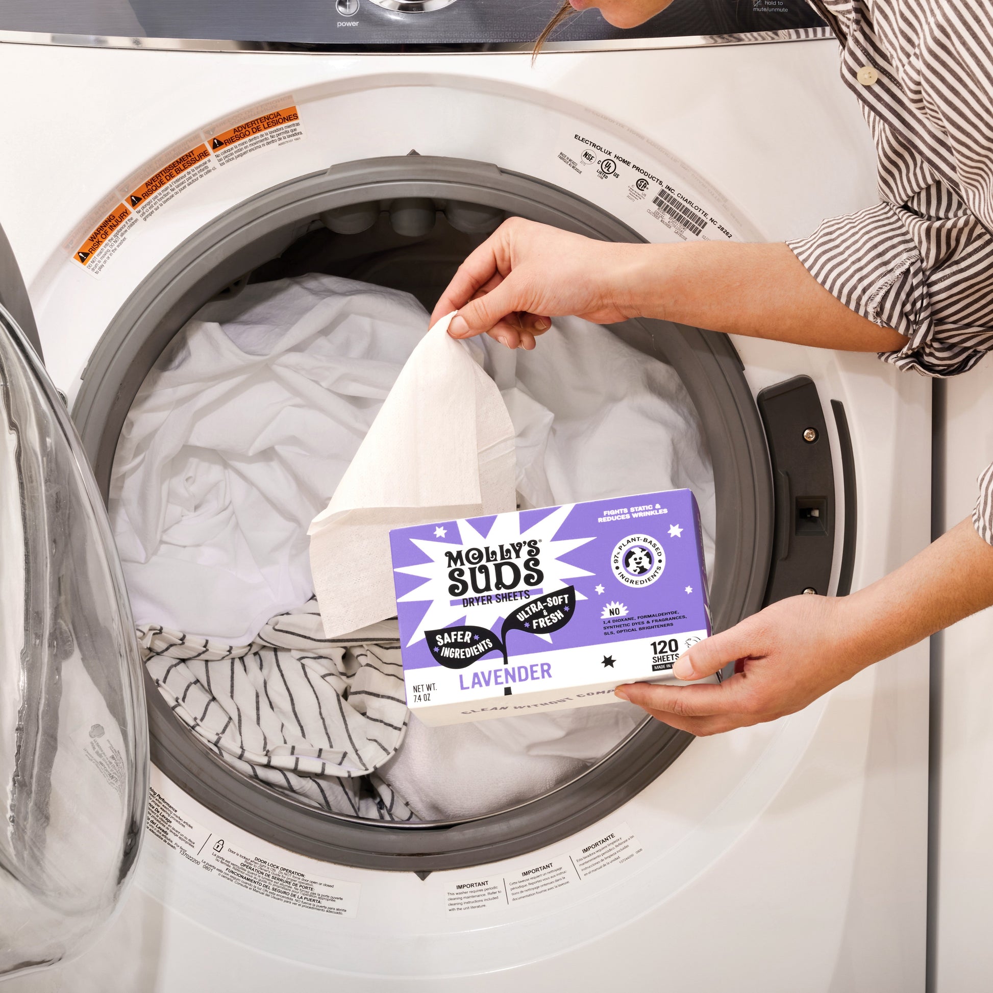 Plant-Based Fabric Softener Dryer Sheets